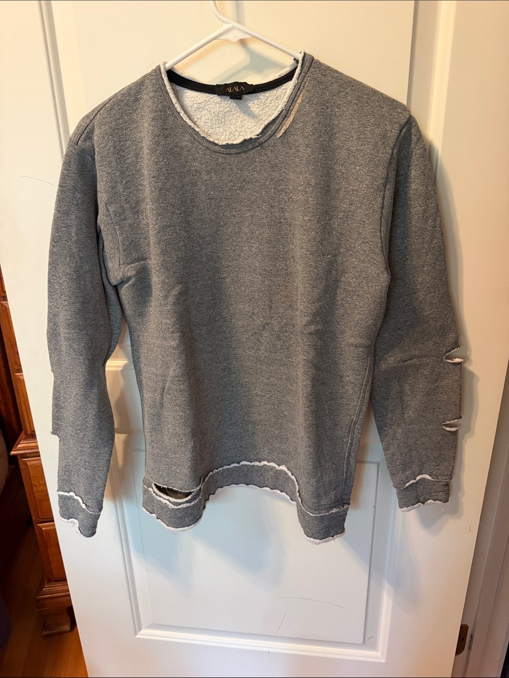 Alala Distressed Gray Sweatshirt